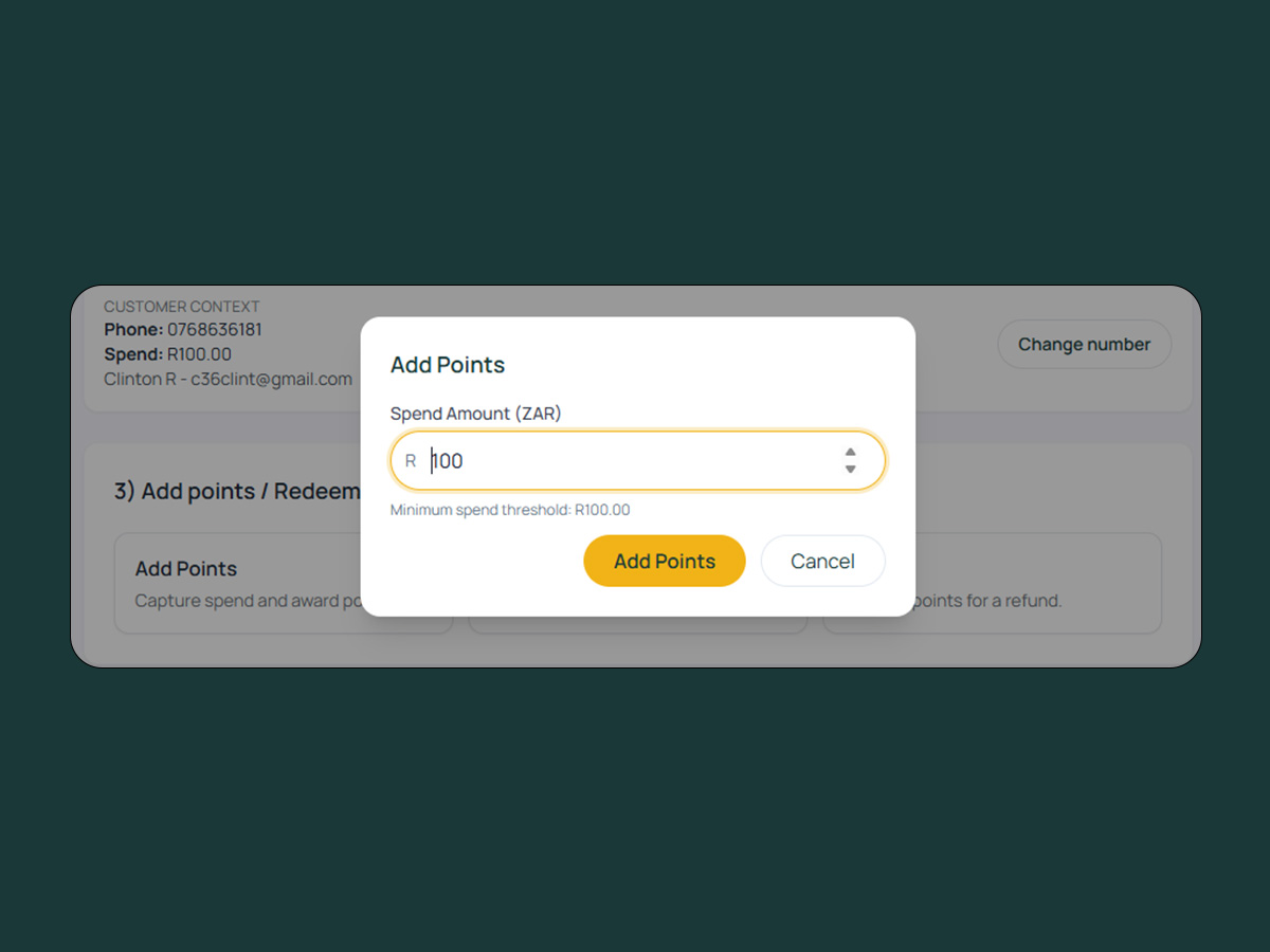 Capture screen points awarding